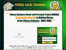 Tablet Screenshot of fitnesssalestraining.com